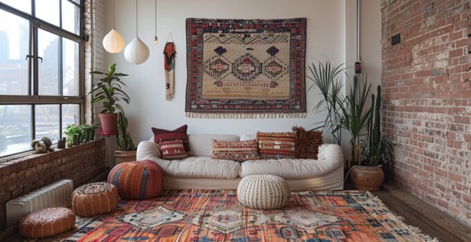 Créer une décoration unique : combiner des tapis scandinaves et de l’art mural