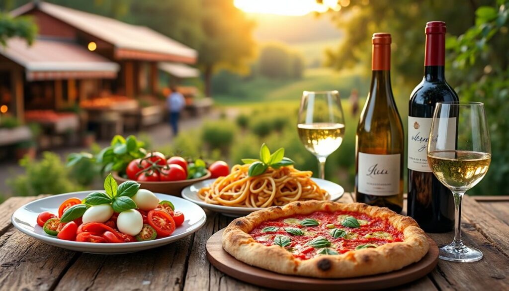 découvrez l'alliance parfaite entre la richesse de la gastronomie italienne et l'élégance des vins français pour une expérience culinaire inoubliable.