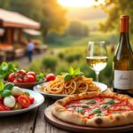 découvrez l'alliance parfaite entre la richesse de la gastronomie italienne et l'élégance des vins français pour une expérience culinaire inoubliable.