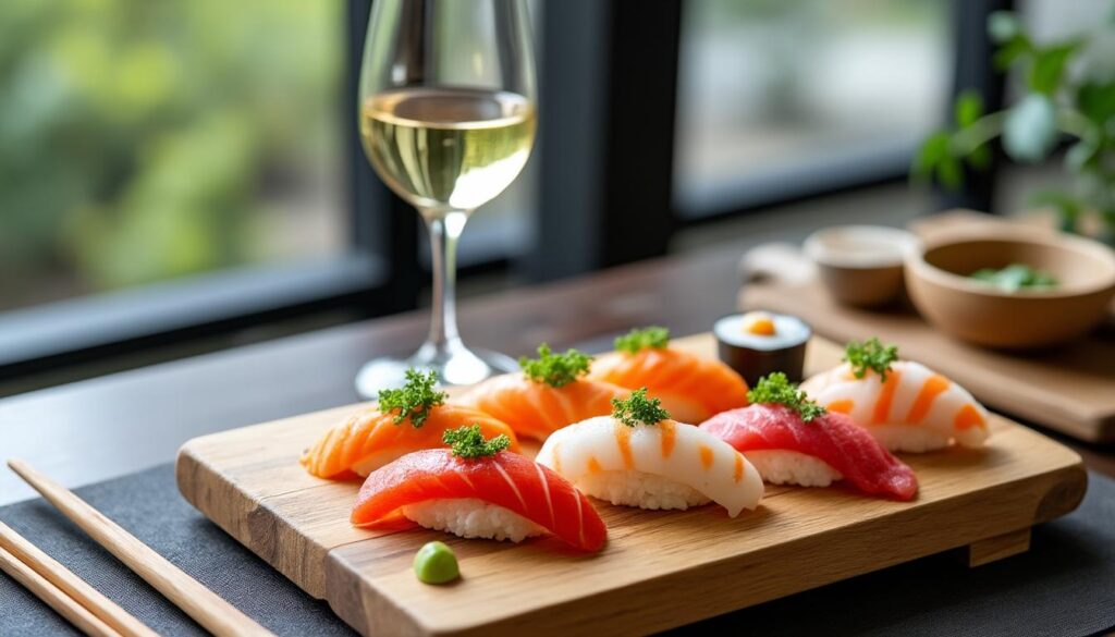 découvrez comment marier parfaitement sushi et vin blanc pour une expérience gustative unique et raffinée.