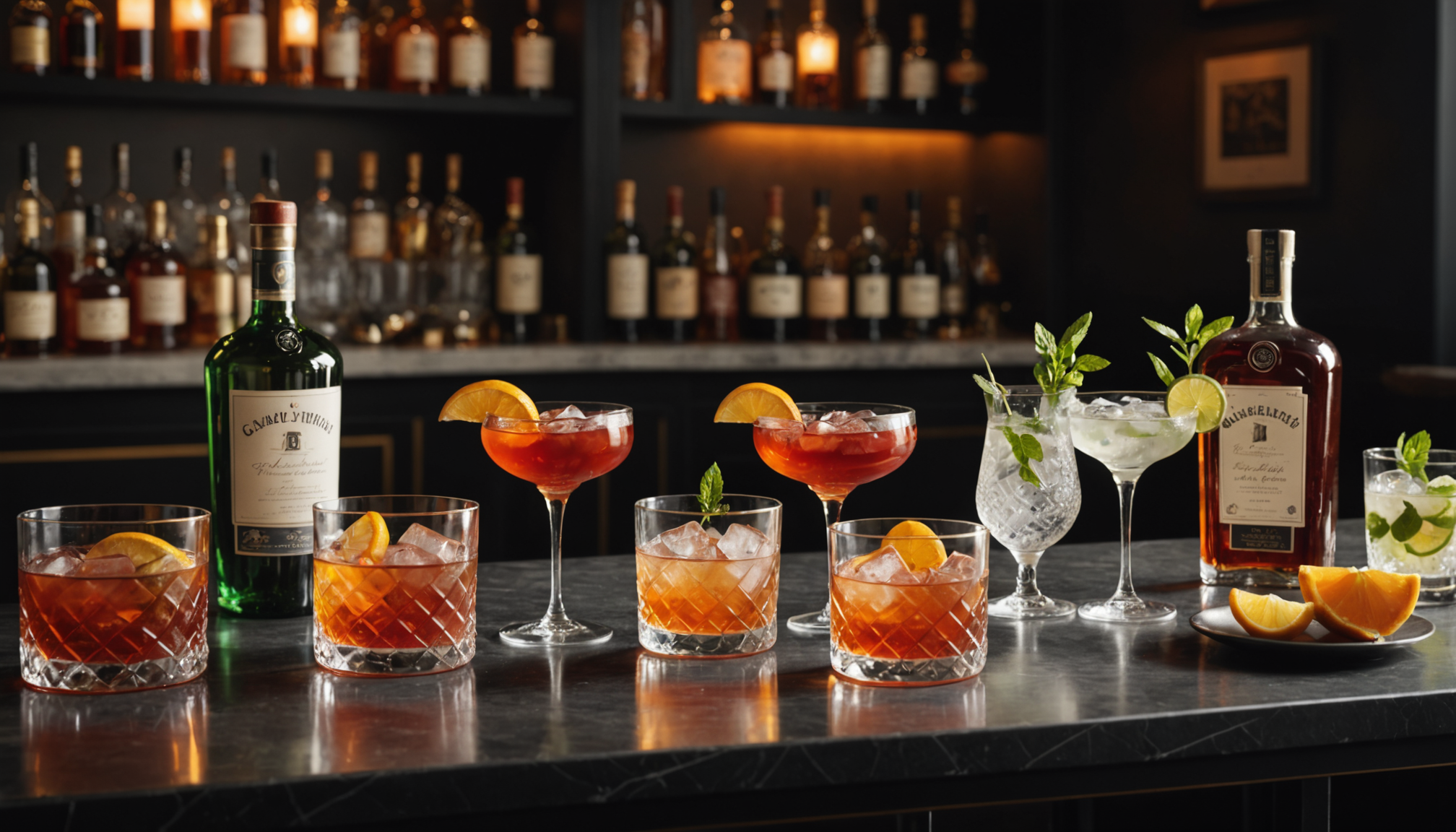 découvrez nos recettes de cocktails classiques revisités avec des spiritueux premium pour une expérience gustative raffinée et originale.