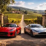 explorez les caves viticoles françaises à bord d'une jaguar f-type ou d'une aston martin db11 pour une expérience unique alliant luxe, performance et dégustation.