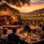 découvrez les dégustations de vins d'exception accompagnées de concerts de jazz organisés par cave lanrezac dans les magnifiques vignobles de champagne et bourgogne.